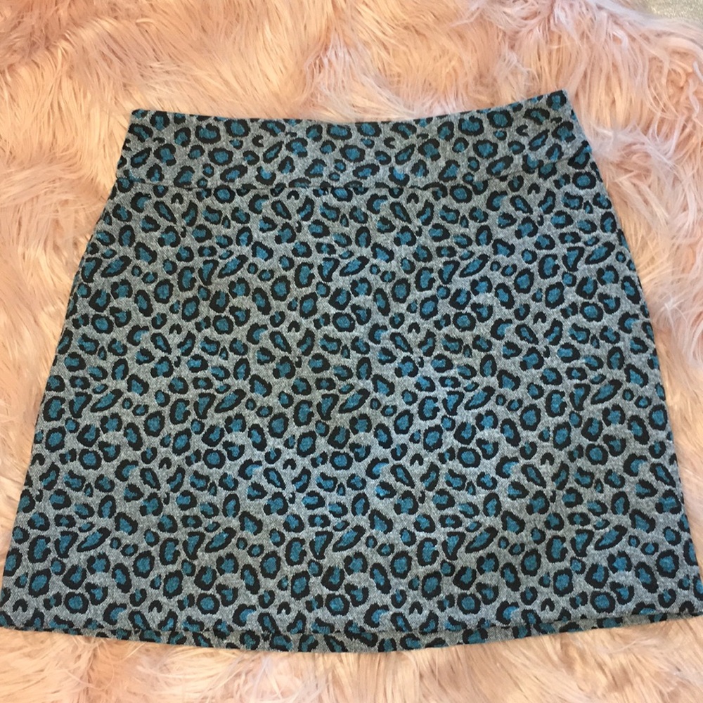 NWOT Topshop cheetah skirt